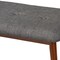 Baxton Studio Flora Dark Grey Upholstered Oak Finished Wood Dining Bench 157-9351 - alternate 3